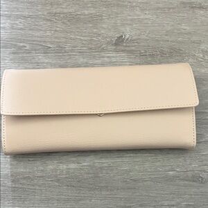 Pandora Soft Nude Leather Clutch